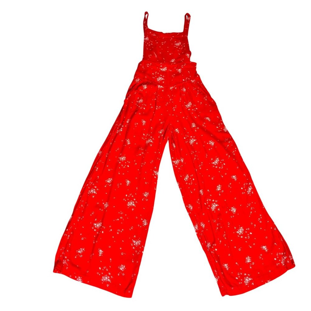 Free People Sweet in the Streets Boho Floral wide leg Jumpsuit, XS overalls - Picture 2 of 10